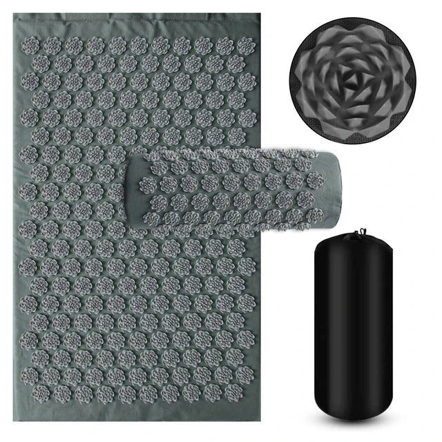 Yoga Mat & Pillow Spiked Sensory Massage Set