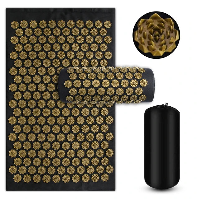 Yoga Mat & Pillow Spiked Sensory Massage Set